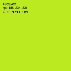 #BCEA21 - Green Yellow Color Image